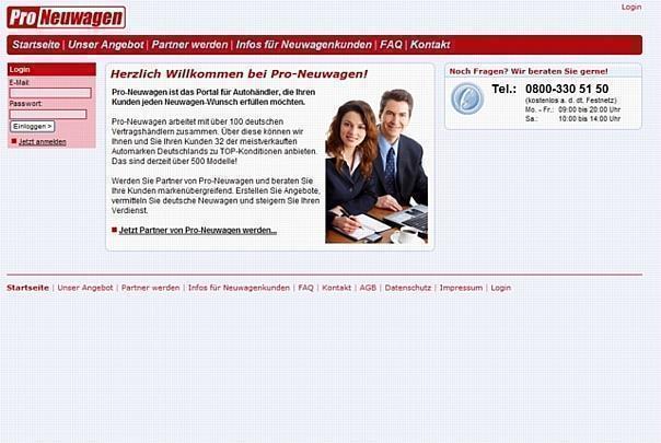 Die MeinAuto GmbH öffnet sein Händlernetzwerk und startet mit Pro-Neuwagen ein Online-Portal für gewerbliche Neuwagenvermittler.